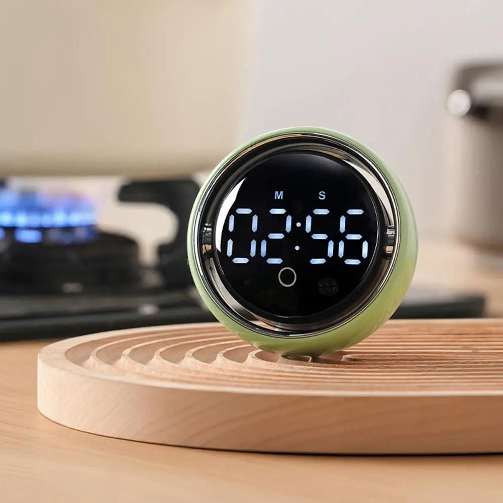 Temporizador digital magnético com contagem regressiva e alarme.